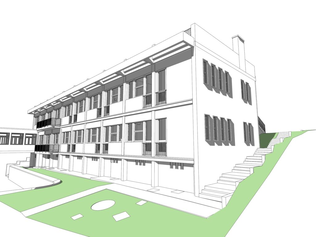 Riporto grafico 3D BIM per rilievo architettonico edificio a Trieste
