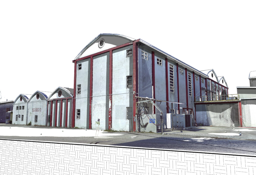 Nuvola di punti e 3D BIM rilievo architettonico cantina vinicola (Pordenone)
